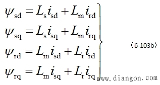 三相异步电动机在两相坐标系上的数学模型