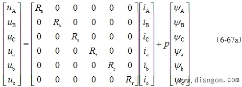 三相异步电动机的多变量非线性数学模型