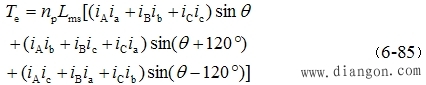 三相异步电动机的多变量非线性数学模型