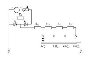 交流电压测量电路工作原理