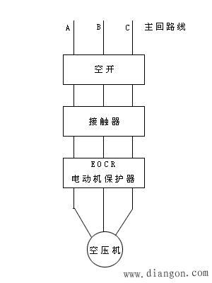 空压机上怎么接电动机保护器