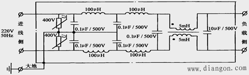 电源滤波器的作用_电源滤波器电路图原理