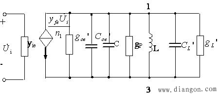 单调谐回路谐振放大器的电路及其等效电路