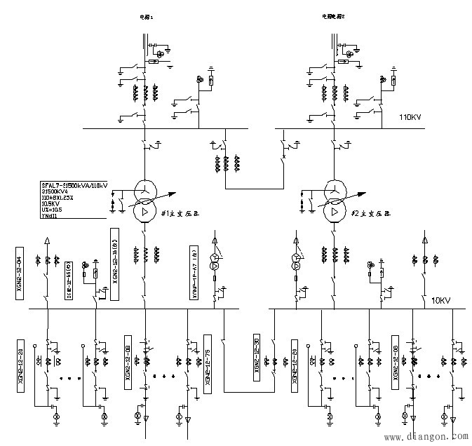 工厂供电系统的主接线