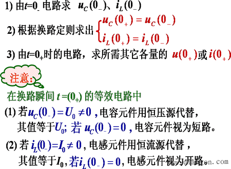 一阶线性电路暂态分析的三要素法