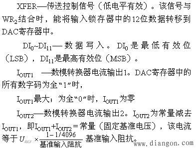 计算机12位D/A转换器DAC1210