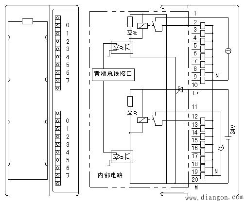 PLC数字量输出外围接线