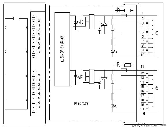 PLC数字量输出外围接线