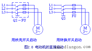 三相异步电动机的启动控制电路