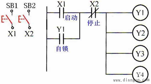 多继电器线圈控制电路