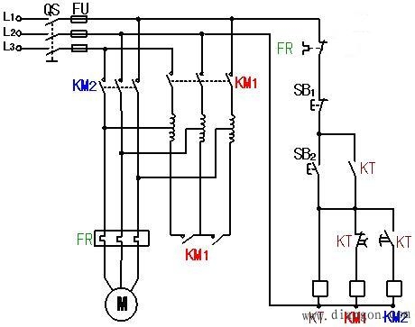 定子串自耦变压器（TM）降压启动控制