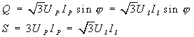 三相功率公式