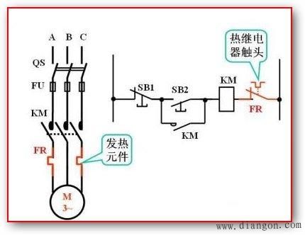 普通连续运行电动机控制原理图