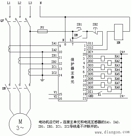 电动机保护器接线方法