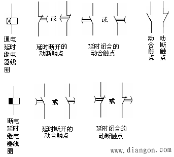 时间继电器工作原理和图形符号及文字符号