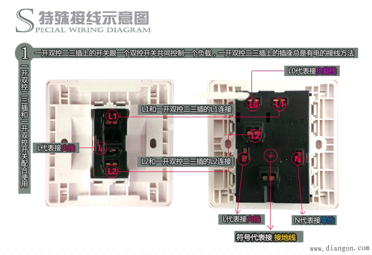 插座接线图_三孔插座接线图_ 一开五孔插座接线图