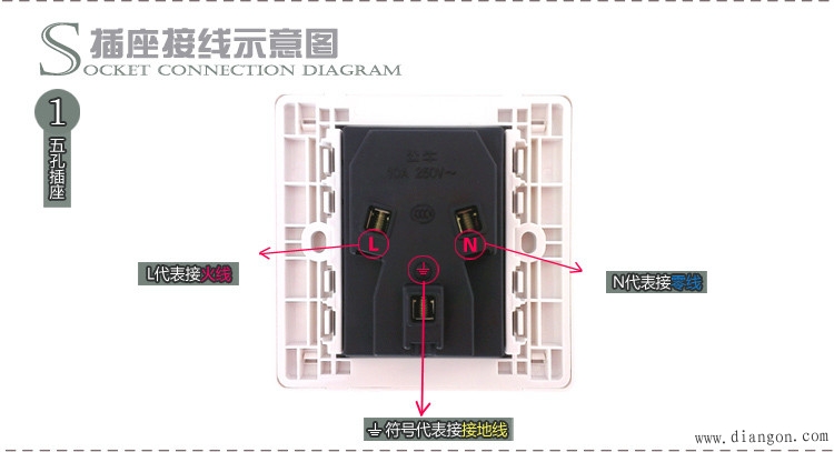 插座接线图_三孔插座接线图_ 一开五孔插座接线图