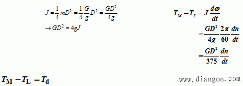 机电传动系统的运动方程式