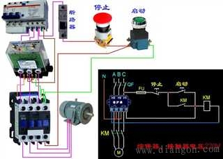 电动机保护器接线图