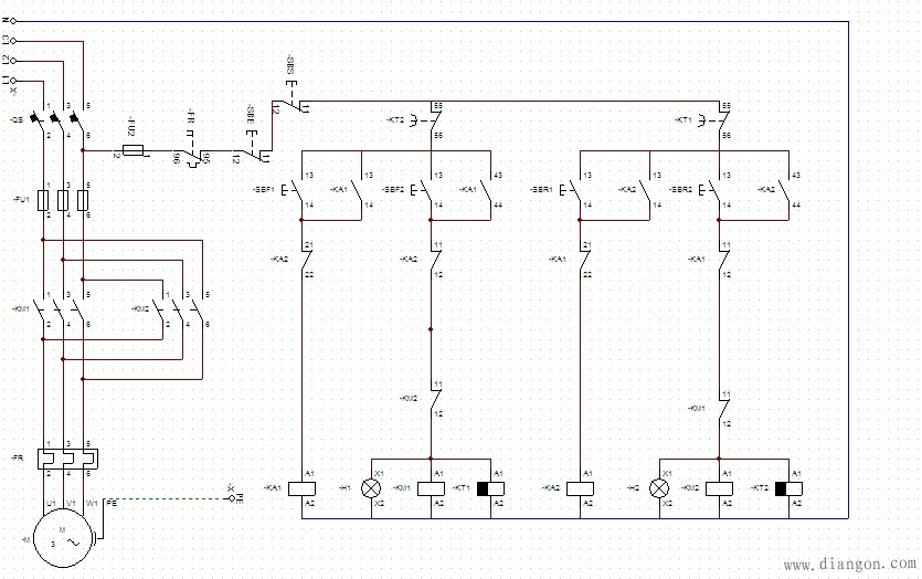 电动机正反转电路图及原理
