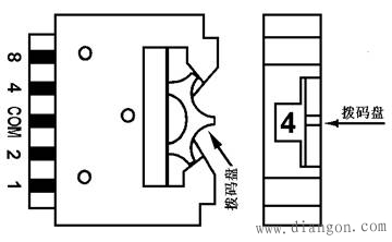 PLC与拨码开关的连接