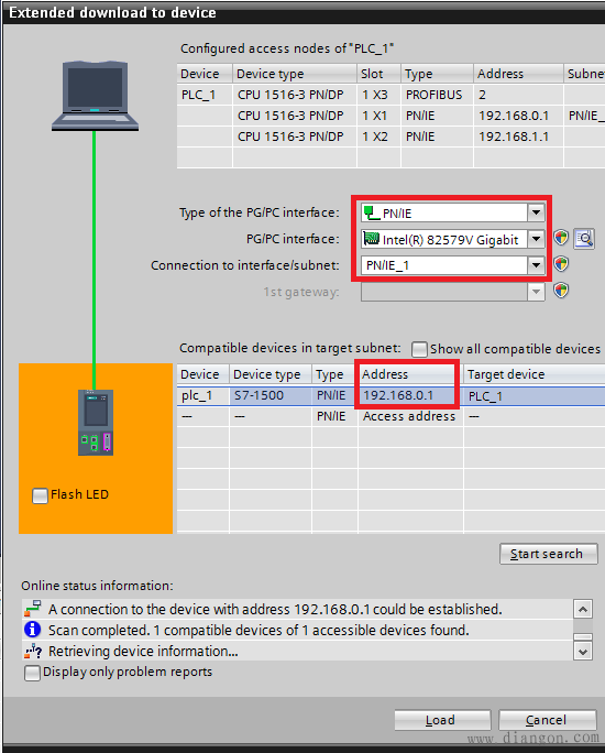 如何通过STEP7 (TIA Portal) 软件下载一个项目到CPU？