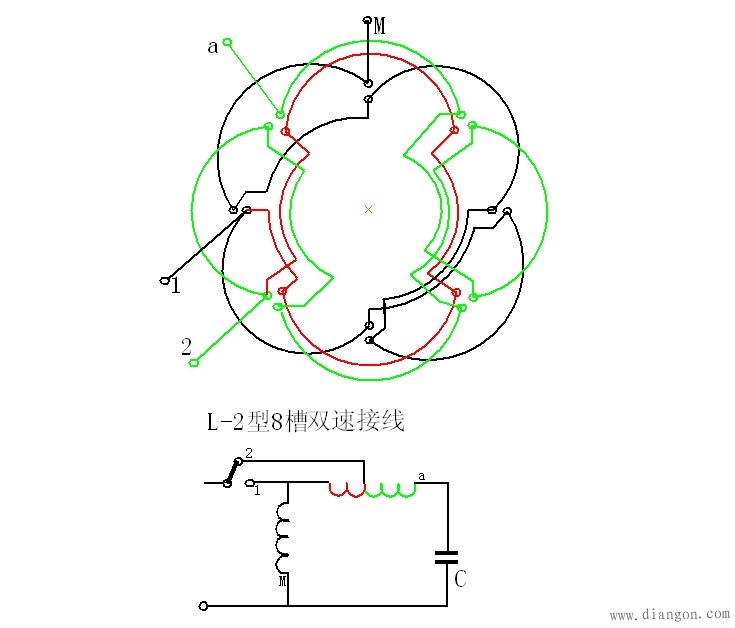 单相调速电机接线图