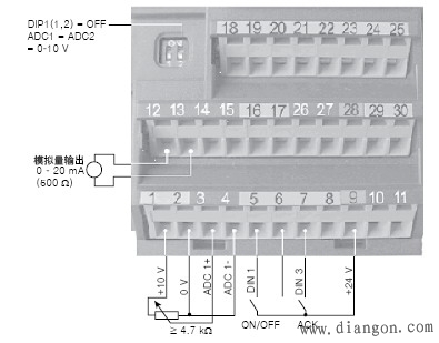 西门子MM430变频器接线图