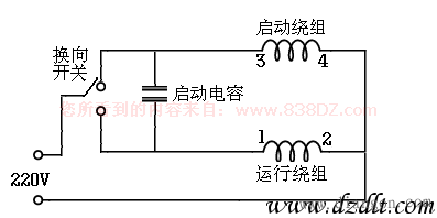 单相电机电容并联接法