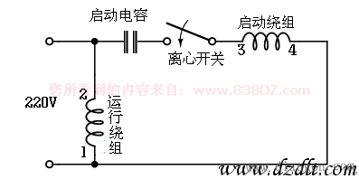 单相电机电容并联接法