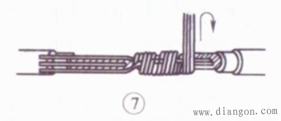 多股铜芯电线接法图解