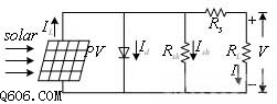 光伏电池的等效电路图