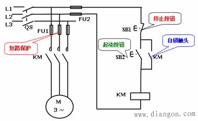 自锁电路和自锁电路接线图