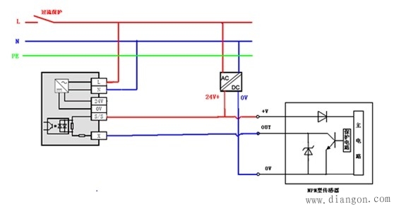 三菱FX3UPLC输入接线