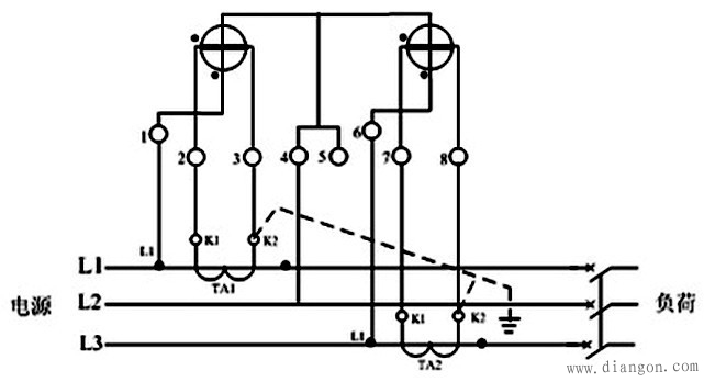 三相电度表的原理与安装