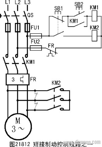 三相异步电动机的制动控制线路