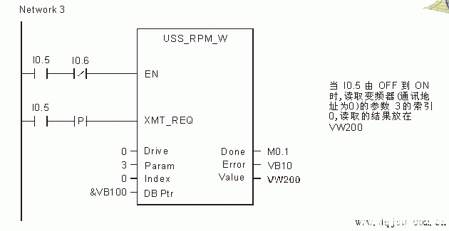 西门子plc与西门子mm420变频器通讯(uss protocol库指令)