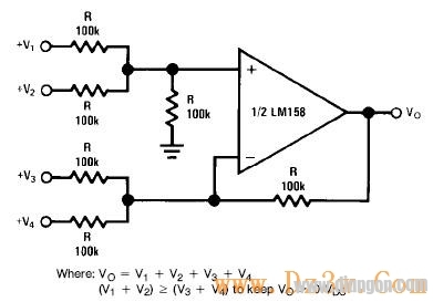 LM358典型应用电路图