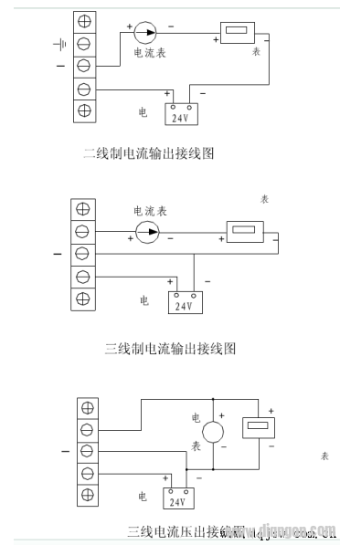 电流输出接线图