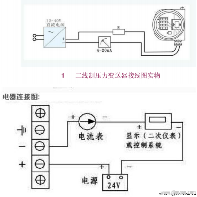 二线制压力变送器接线图