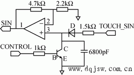 触摸信号整流电路