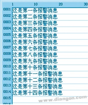 TP触摸屏和FX系列PLC连接实现警报消息的显示