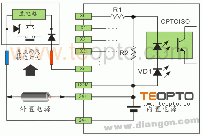 PLC与接近及光电开关的接线方法